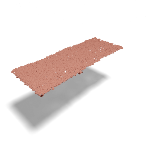 Table input point cloud